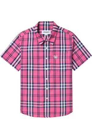 Chocoolate Camicia a quadri con ricamo