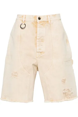 Etudes Shorts denim Friche con effetto vissuto