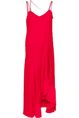 Lanvin Abito midi plissettato