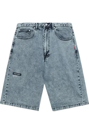 Izzue Shorts denim con applicazione