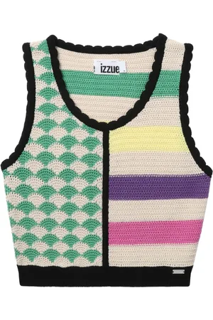 Izzue Top corto con design a inserti