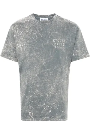 Etudes T-shirt Wonder Small Stencil Pewter