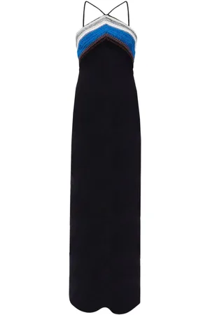 Proenza Schouler Abito Naomi lungo con motivo a righe