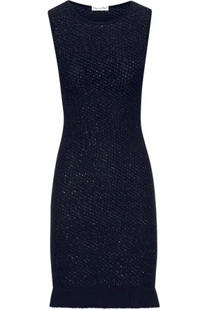 Oscar de la Renta Abito smanicato con paillettes