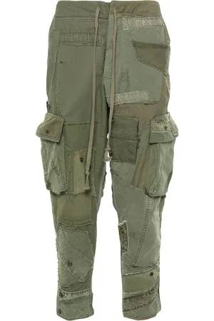 GREG LAUREN Pantaloni con design patchwork