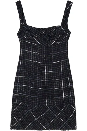 CHANEL Abito corto smanicato in tweed 2000