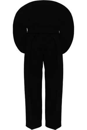Jacquemus Pantaloni dritti con applicazione