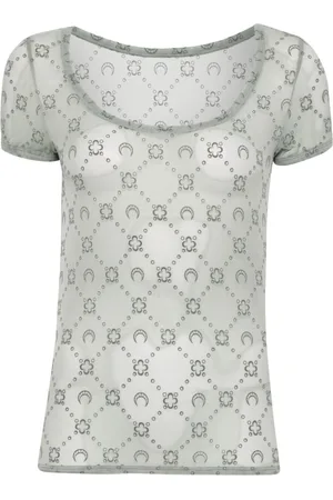 Marine Serre Top con logo