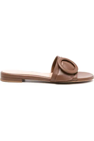 Gianvito Rossi Sandali slides con fibbia