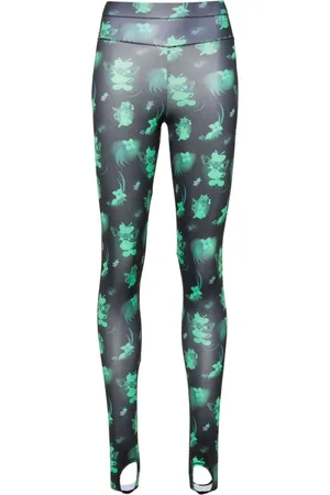 Chopova Lowena Leggings Neon con stampa