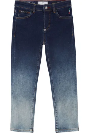 Philipp Plein Jeans dritti con effetto sfumato