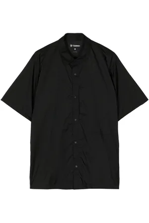 GOLDWIN Camicia a maniche corte con ricamo