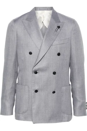 LARDINI Blazer doppiopetto mélange