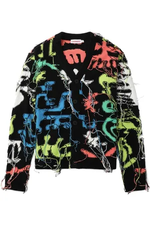 Charles Jeffrey Loverboy Cardigan effetto vissuto