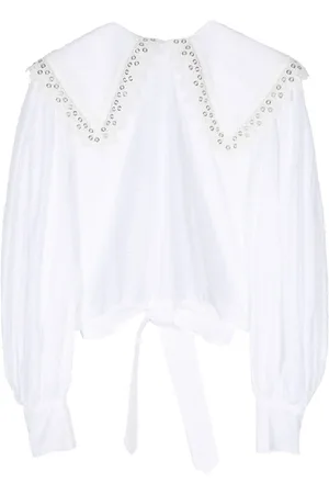 Charles Jeffrey Loverboy Blusa Babydoll in cotone