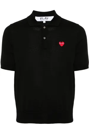 Comme des Garçons Polo con applicazione