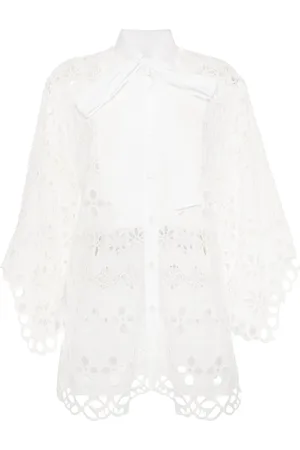 Elie saab Camicia con inserti in pizzo