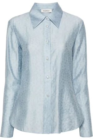 Rodebjer Camicia Carmen con ricamo a fiori