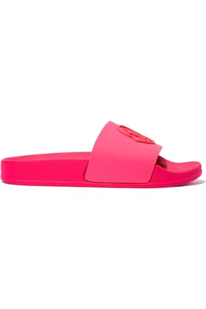 Moncler Sandali slides Basile con logo goffrato