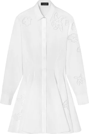 VERSACE Chemisier corto in sangallo