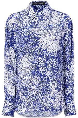 Proenza Schouler Blusa Norman con stampa astratta