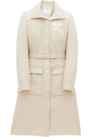 Courrèges Trench con logo