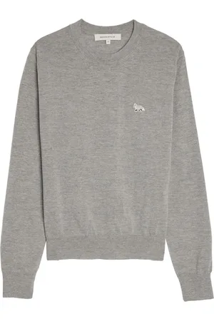 Maison Kitsuné Maglione con applicazione W Baby Fox