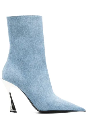 MUGLER Stivaletti denim 95mm