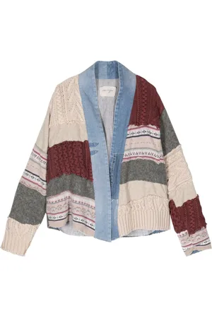 GREG LAUREN Cardigan con design patchwork