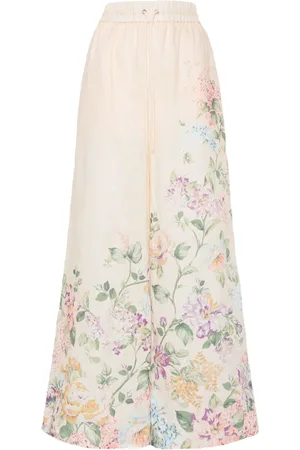 ZIMMERMANN Pantaloni a palazzo Halliday a fiori