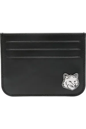 Maison Kitsuné Portacarte con applicazione Fox Head