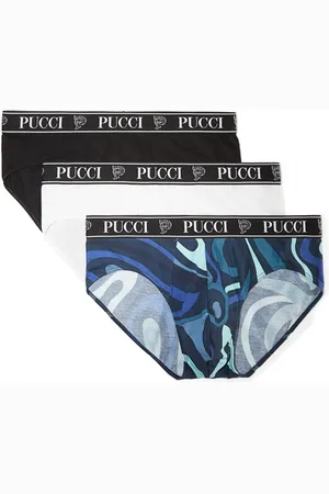 Puccini Set di tre slip con logo