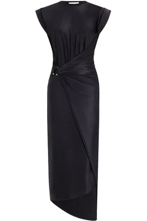 Paco rabanne Abito midi con arricciatura
