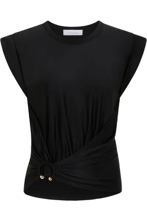Paco rabanne Blusa asimmetrica con arricciatura