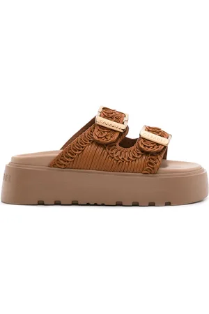 Casadei Sandali slides Birky Ale con suola rialzata 40mm