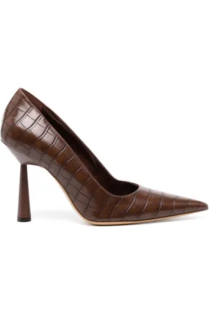 Gia Borghini Pumps Balantine con effetto coccodrillo 100mm