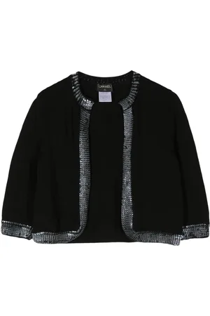 CHANEL Cardigan crop con paillettes 1999