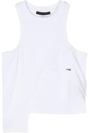 HELIOT EMIL Canotta crop con design a strati