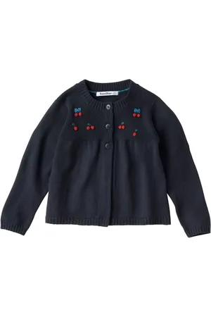 Familiar Cardigan con motivo Cherry