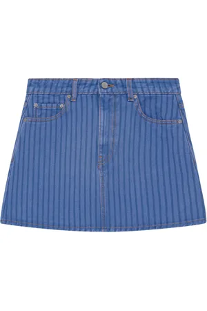 Ganni Gonna denim a righe
