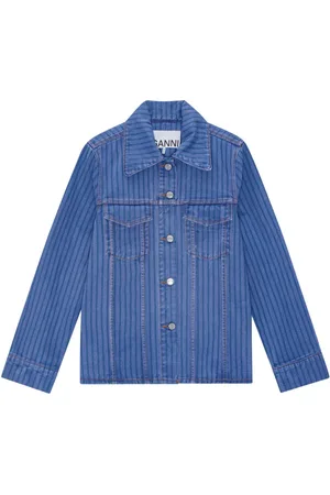 Ganni Giacca denim a righe