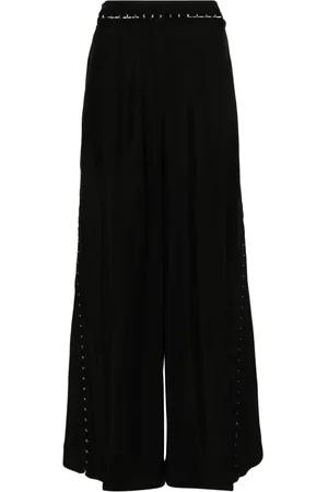 MUGLER Pantaloni Hook & Eye a gamba ampia