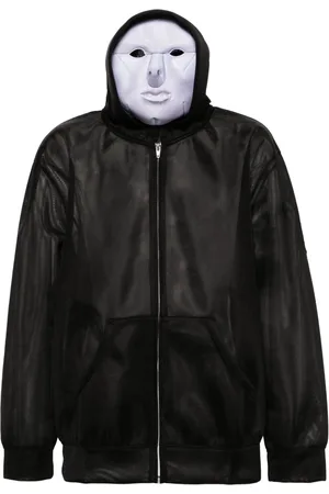 DOUBLET Felpa Transparent Android Trim con cappuccio