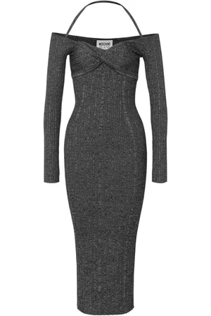 Moschino Abito midi con spalle scoperte