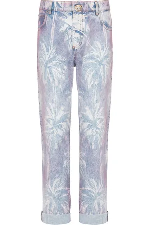 Balmain Jeans boyfriend con stampa