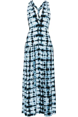 Proenza Schouler Abito Simone midi con fantasia tie-dye