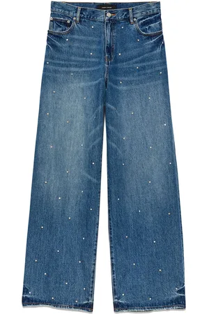 Purple Brand Jeans a gamba ampia con strass