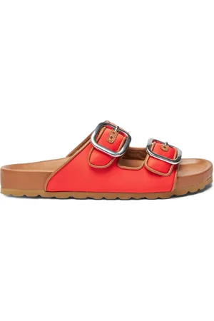 Scarosso Sandali slides Isa con doppia fibbia