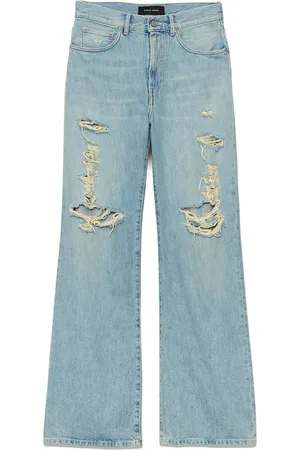 Purple Brand Jeans a gamba ampia con effetto vissuto