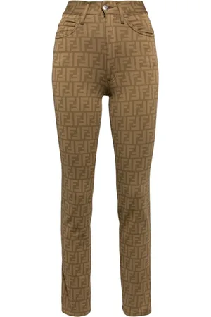 Fendi Jeans skinny con stampa Zucca